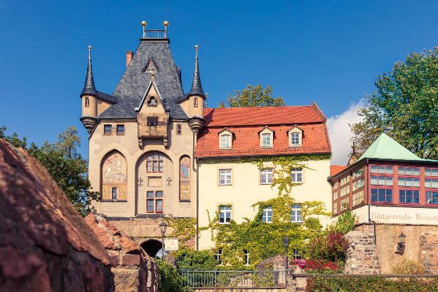 Altstadt Meißen mit dem Torhaus an der Schlossbrücke