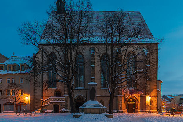 Eine winterliche Blaue Stunde in Meißen