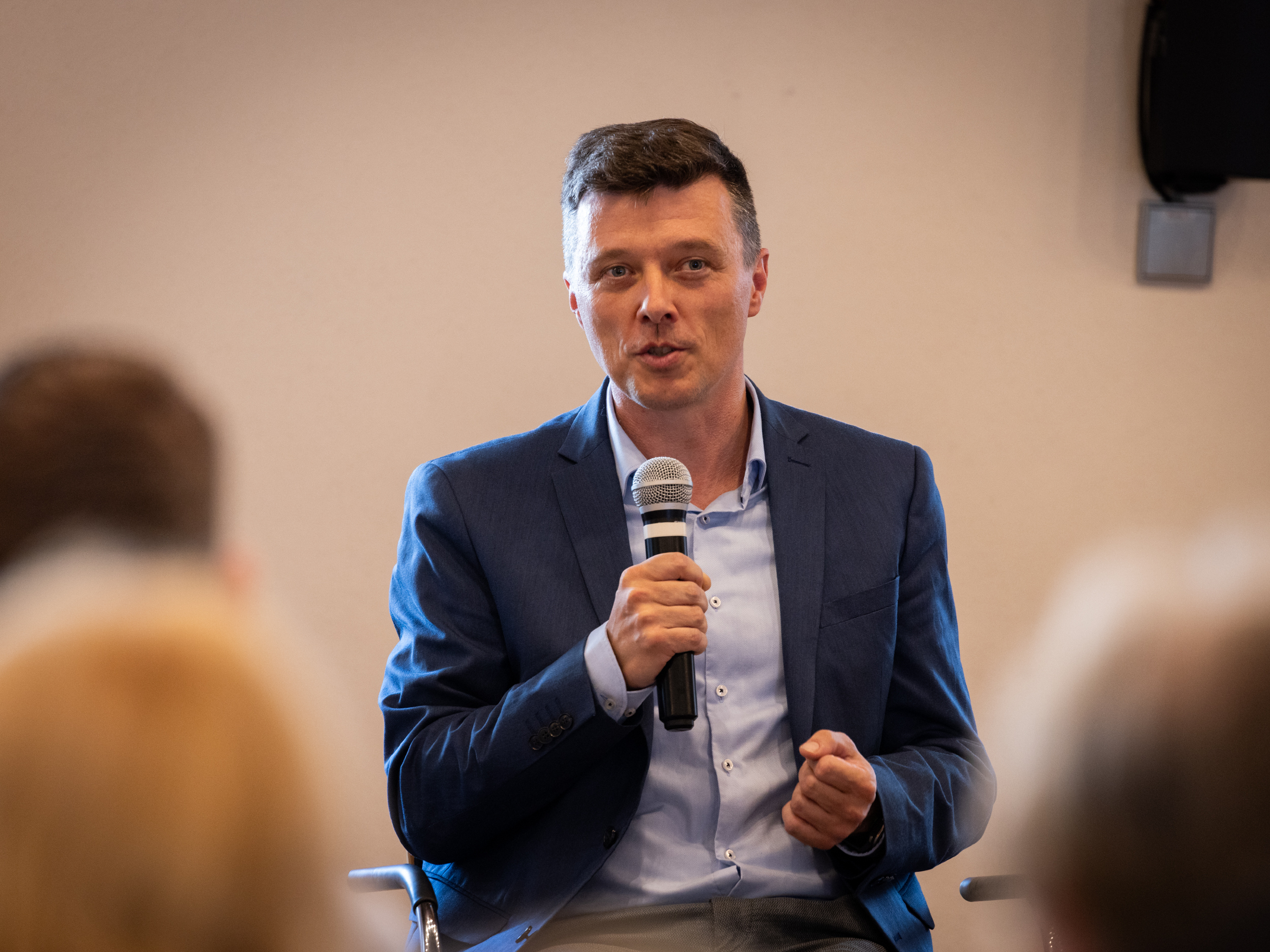 Markus Renner beim Wahlforum der Seniorenvertretung im Meißner Rathaus