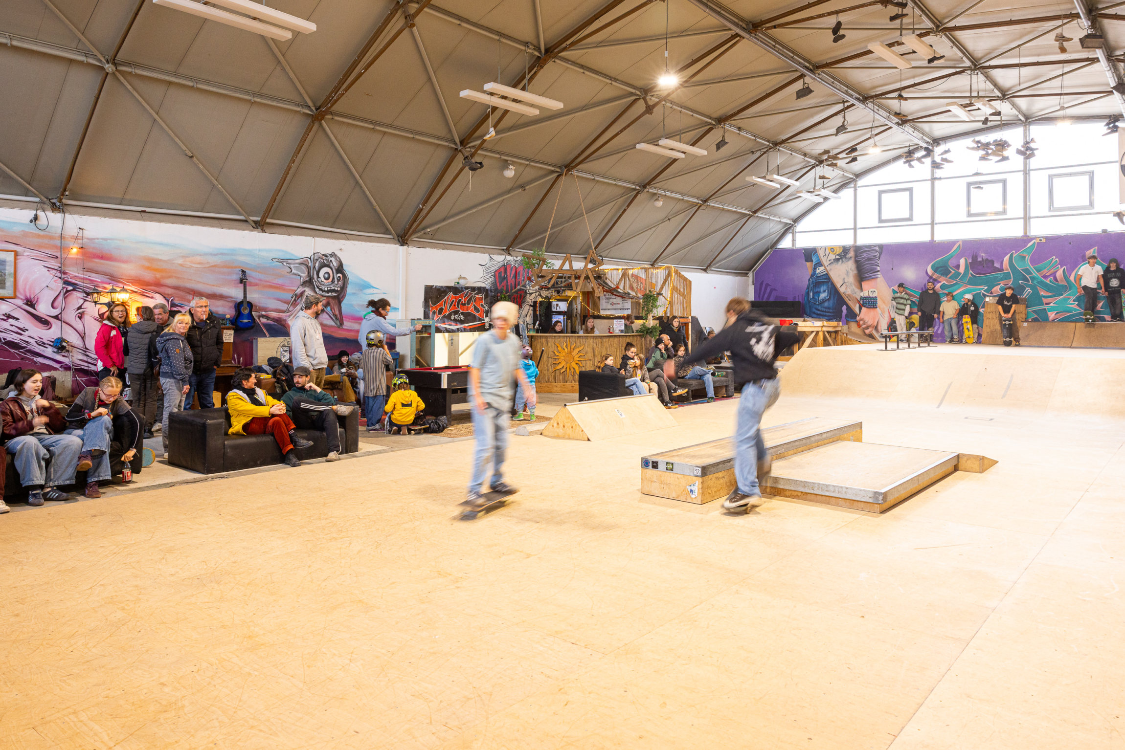 Eröffnung der Skaterhalle