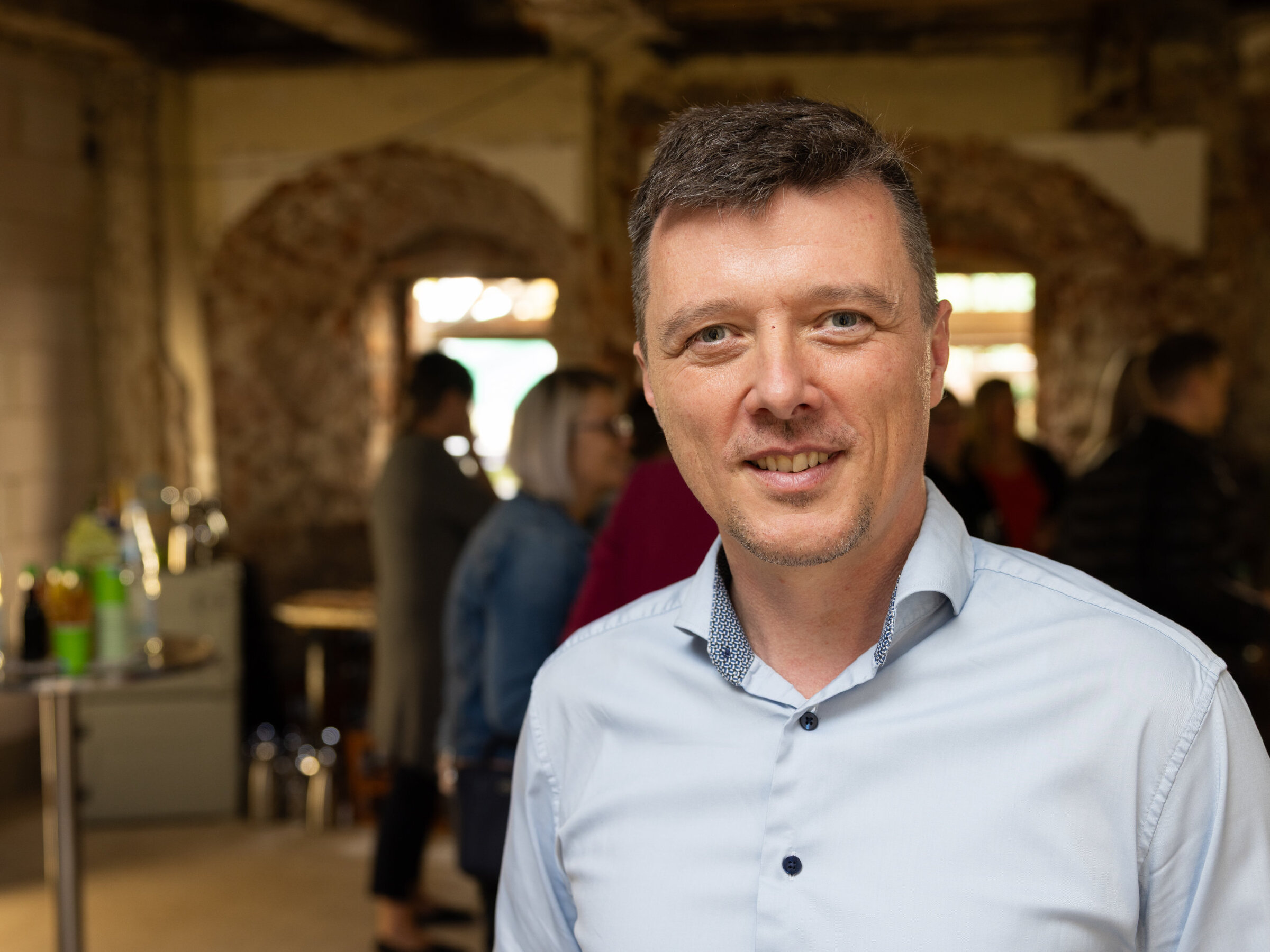 Markus Renner beim Richtfest am Baderberg