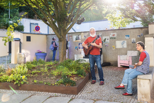 pákos im Porzellan-Wohnzimmer, Lange Nacht in Meißen, 2. Juli 