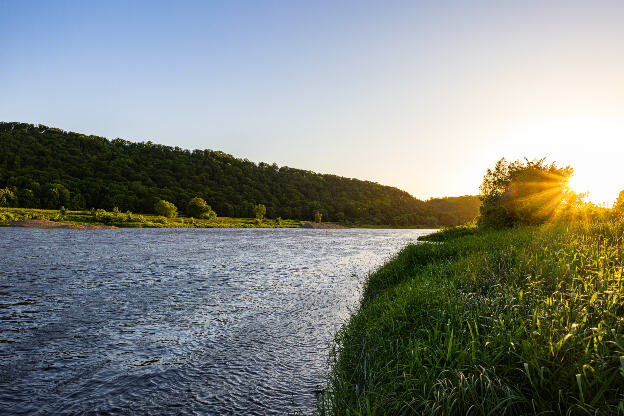 Abends an der Elbe 