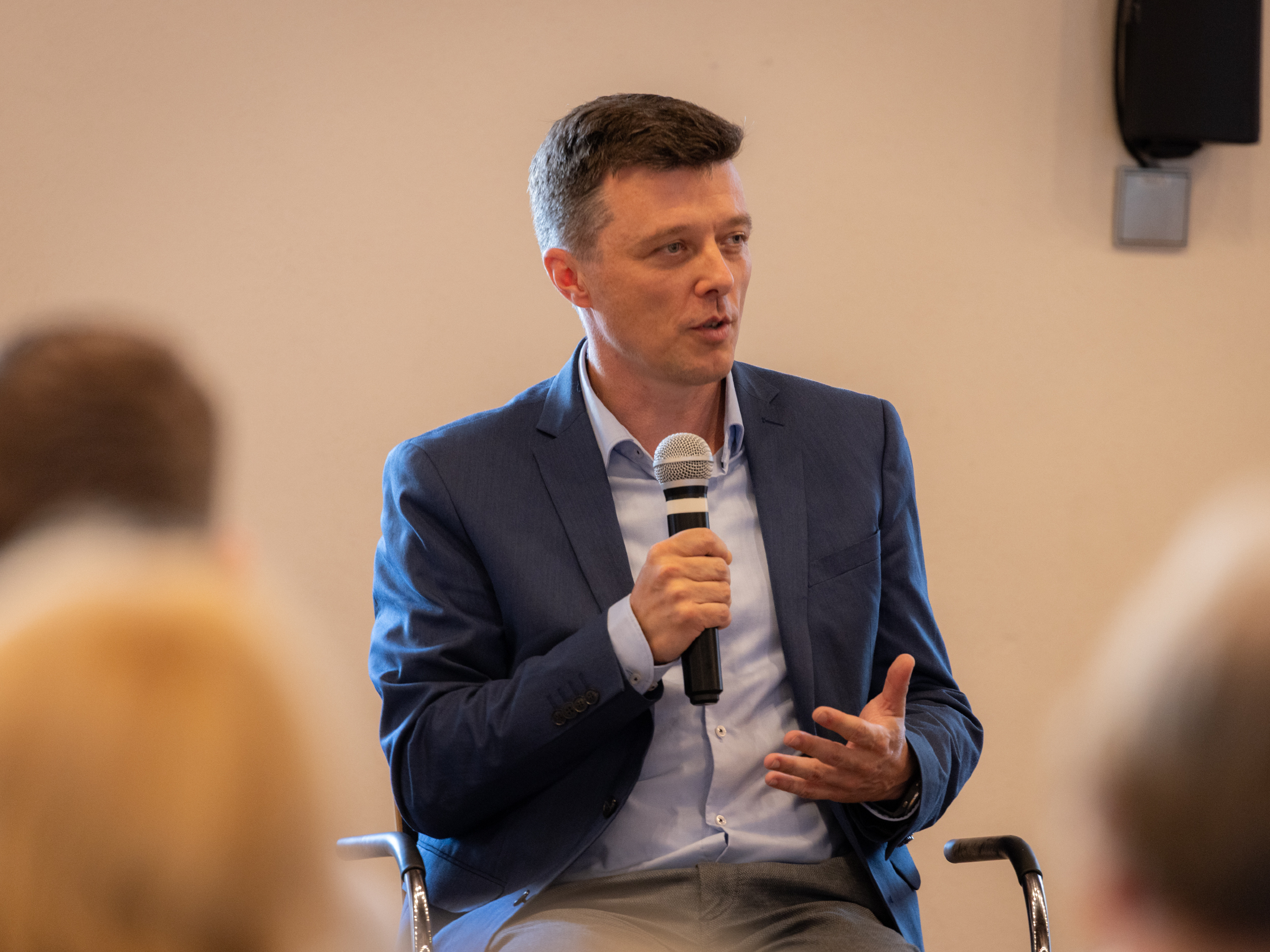 Markus Renner beim Wahlforum der Seniorenvertretung im Meißner Rathaus