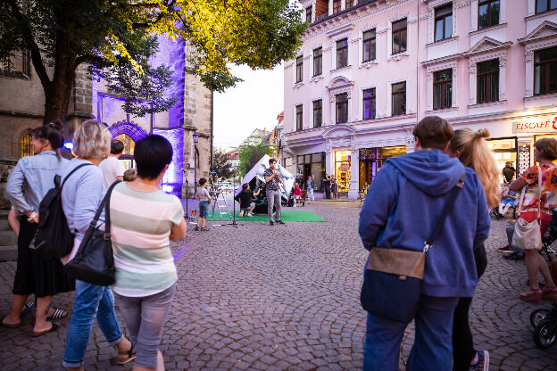 Schauspieler
Sebastian Volk, Musiker Jan Maihorn und Grafikküns