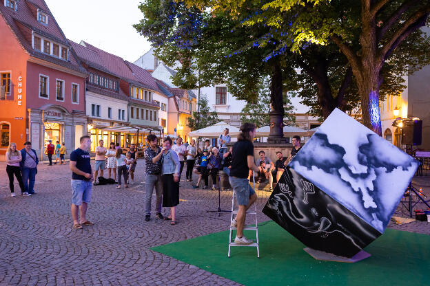 Schauspieler
Sebastian Volk, Musiker Jan Maihorn und Grafikküns