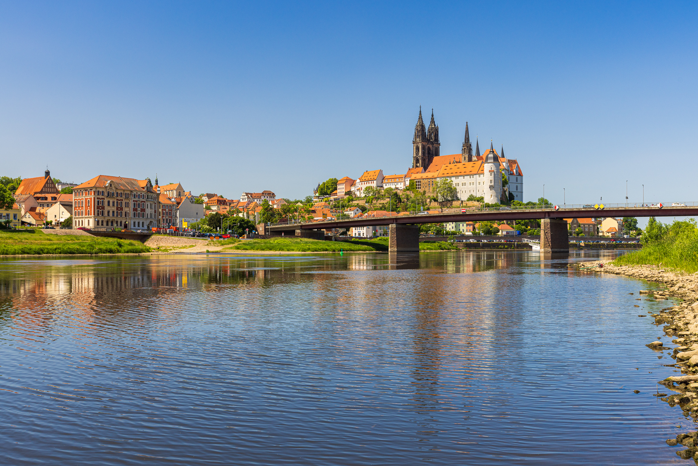 Meißen an der Elbe im Mai